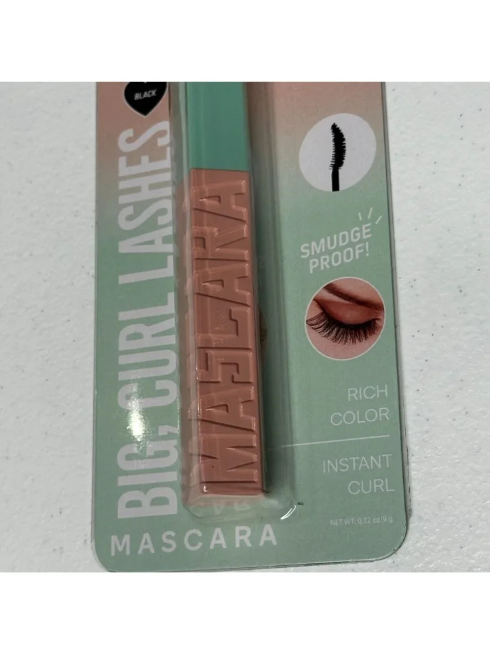Beauty Intuition Big Curl Mascara Black Smudge Proof 0.32 oz Volumizing